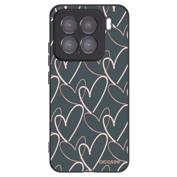 Picasee Μαύρη θήκη σιλικόνης για Xiaomi 15 - Lots of love