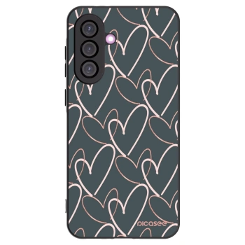 Picasee Μαύρη θήκη σιλικόνης για Samsung Galaxy A56 5G A566B - Lots of love