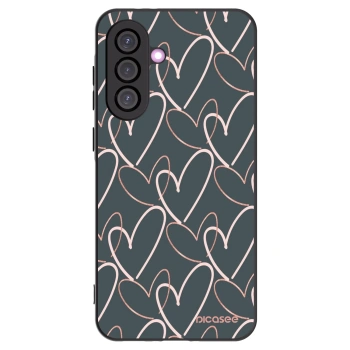 Picasee Μαύρη θήκη σιλικόνης για Samsung Galaxy A36 5G - Lots of love