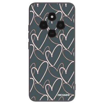 Picasee Μαύρη θήκη σιλικόνης για Xiaomi Poco C75 - Lots of love