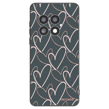 Picasee Μαύρη θήκη σιλικόνης για OnePlus 13 5G - Lots of love