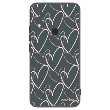 Picasee Μαύρη θήκη σιλικόνης για Xiaomi Redmi 7 - Lots of love