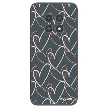 Picasee Μαύρη θήκη σιλικόνης για Realme 12X - Lots of love