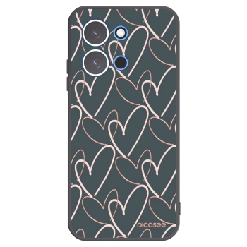 Picasee Μαύρη θήκη σιλικόνης για Xiaomi Redmi 15C 4G - Lots of love