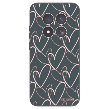 Picasee Μαύρη θήκη σιλικόνης για Xiaomi Redmi Note 15 Pro 4G - Lots of love