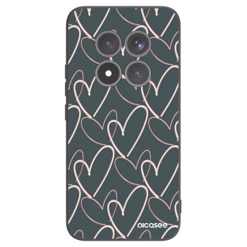 Picasee Μαύρη θήκη σιλικόνης για Xiaomi Redmi Note 15 Pro+ - Lots of love