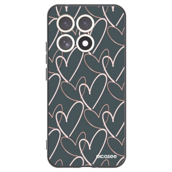 Picasee Μαύρη θήκη σιλικόνης για Xiaomi 15T - Lots of love
