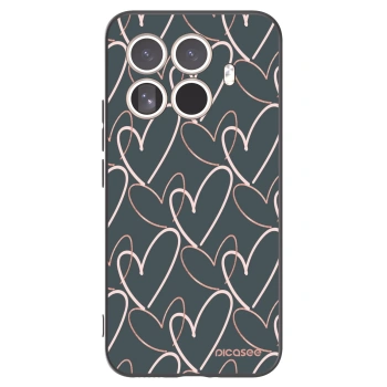 Picasee Μαύρη θήκη σιλικόνης για Xiaomi 15T Pro - Lots of love