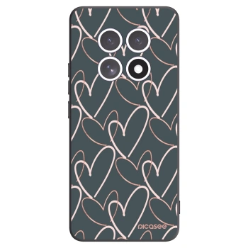 Picasee Μαύρη θήκη σιλικόνης για Xiaomi Redmi Note 15 - Lots of love