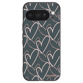 Picasee Μαύρη θήκη σιλικόνης για Google Pixel 10 Pro - Lots of love