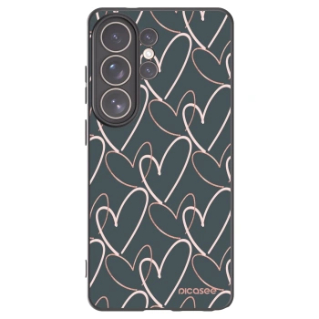 Picasee Μαύρη θήκη σιλικόνης για Samsung Galaxy S26 Ultra - Lots of love