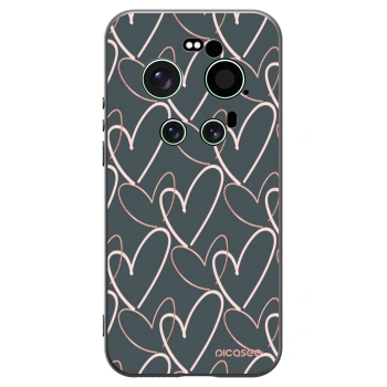 Picasee Μαύρη θήκη σιλικόνης για Xiaomi 17 Ultra - Lots of love