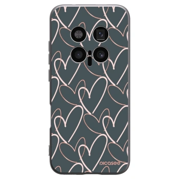 Picasee Μαύρη θήκη σιλικόνης για Honor Magic8 Pro 5G - Lots of love