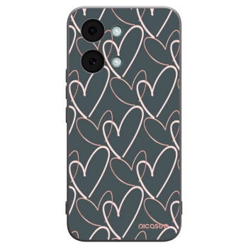 Picasee Μαύρη θήκη σιλικόνης για Xiaomi Poco X8 Pro Max - Lots of love