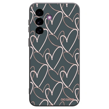 Picasee Μαύρη θήκη σιλικόνης για Samsung Galaxy A37 - Lots of love