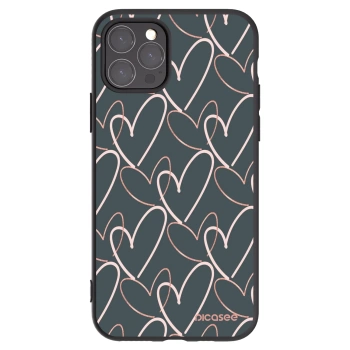 Picasee Μαύρη θήκη σιλικόνης για Apple iPhone 11 Pro - Lots of love