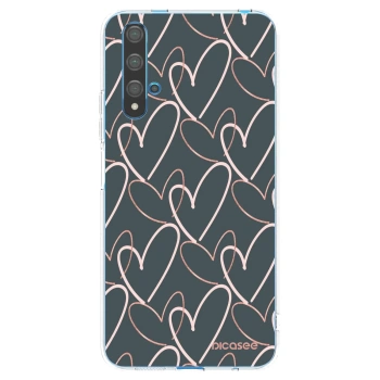 Picasee διαφανής θήκη σιλικόνης Huawei Nova 5T - Lots of love
