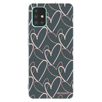 Picasee διαφανής θήκη σιλικόνης Samsung Galaxy A51 A515F - Lots of love
