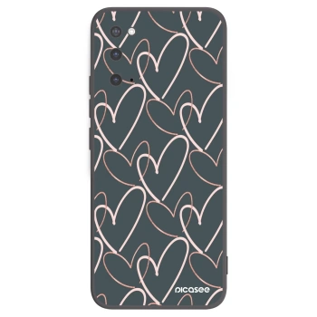 Picasee Μαύρη θήκη σιλικόνης για Samsung Galaxy S20 G980F - Lots of love