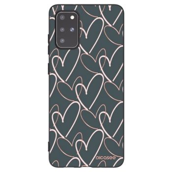 Picasee Μαύρη θήκη σιλικόνης για Samsung Galaxy S20+ G985F - Lots of love