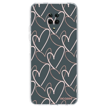 Picasee διαφανής θήκη σιλικόνης Xiaomi Redmi Note 9 Pro - Lots of love