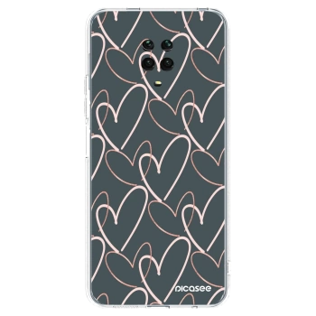 Picasee διαφανής θήκη σιλικόνης Xiaomi Redmi Note 9S - Lots of love