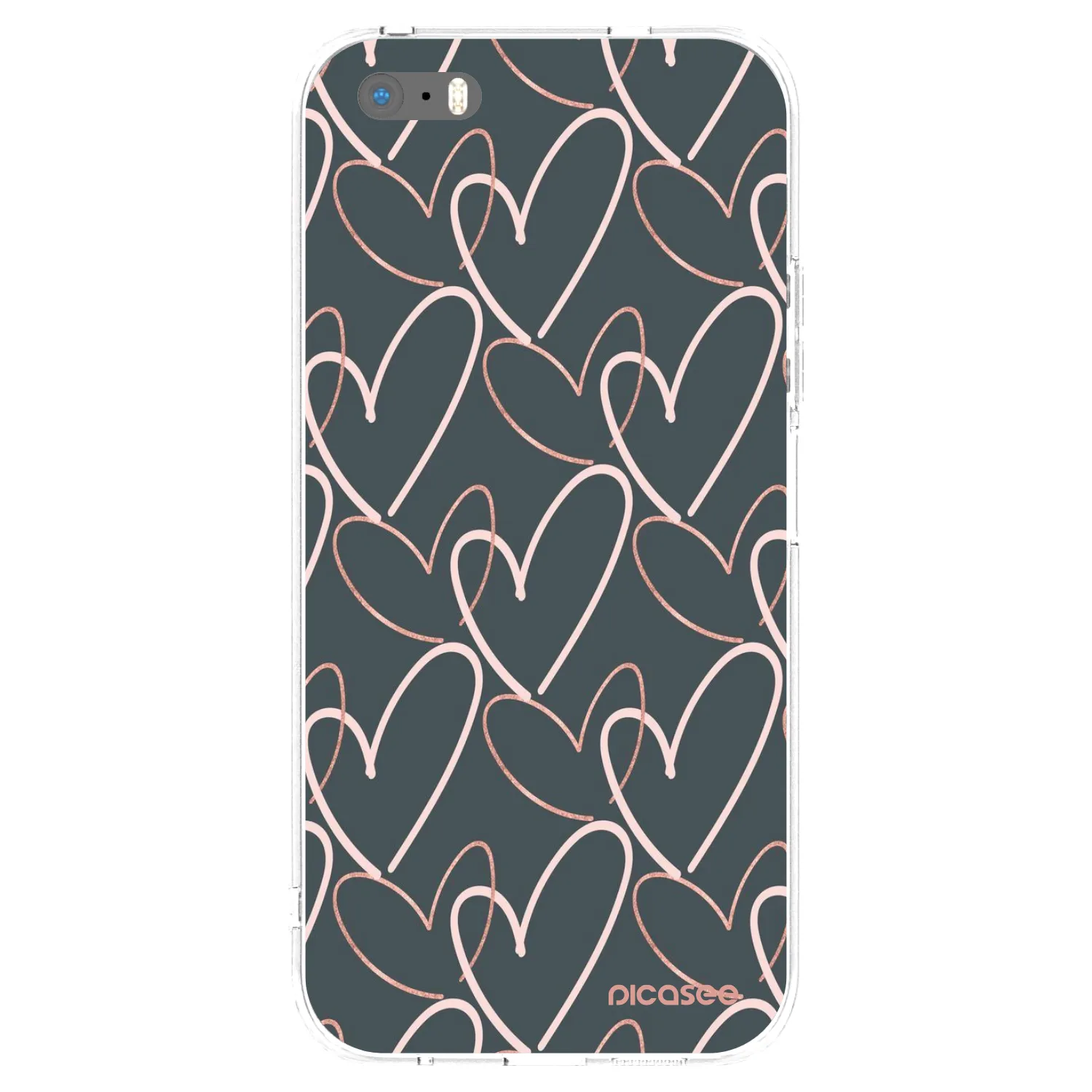Picasee διαφανής θήκη σιλικόνης Apple iPhone 5/5S/SE - Lots of love