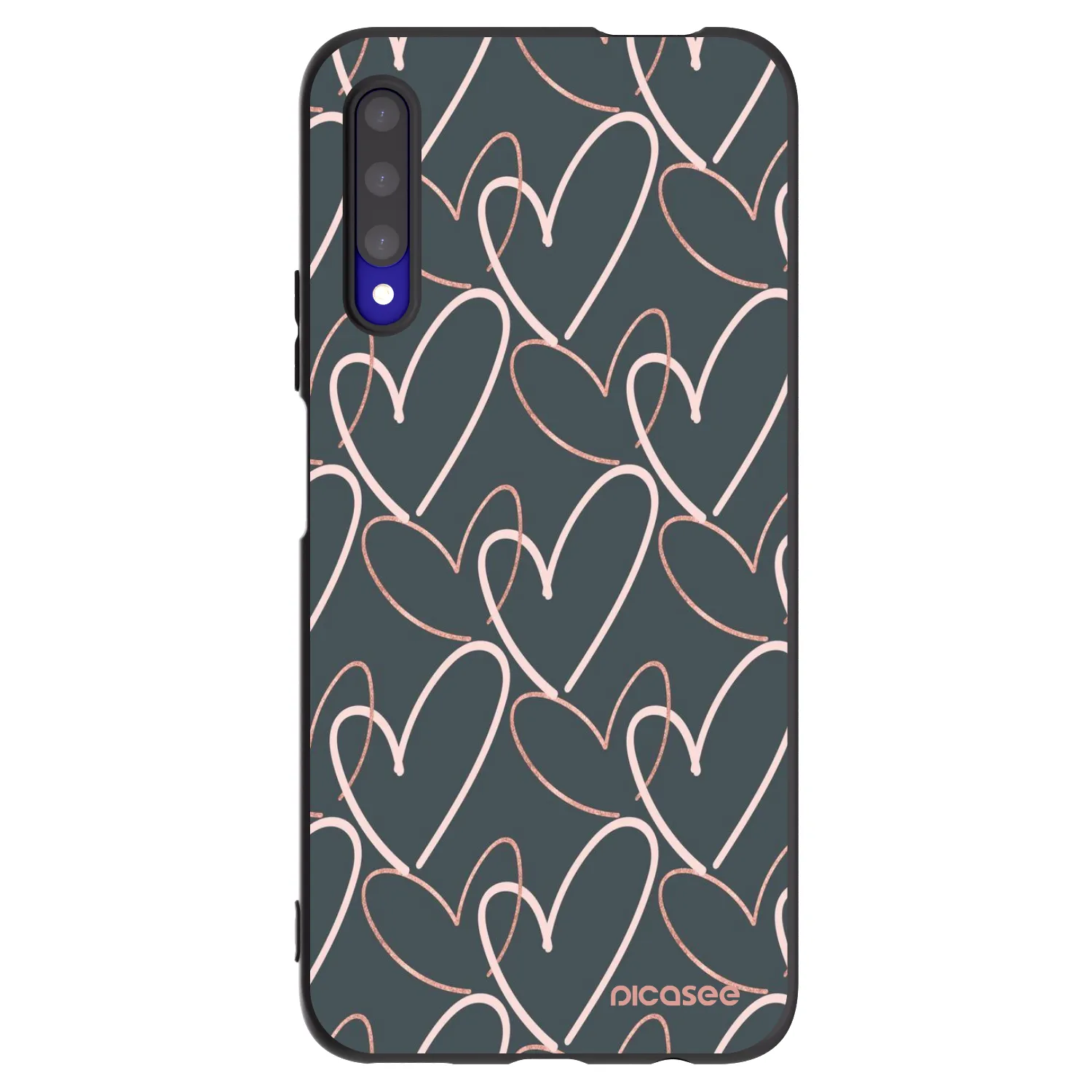 Picasee Μαύρη θήκη σιλικόνης για Honor 9X Pro - Lots of love