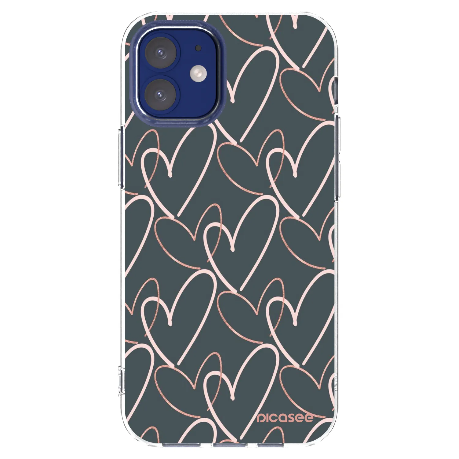 Picasee διαφανής θήκη σιλικόνης Apple iPhone 12 mini - Lots of love