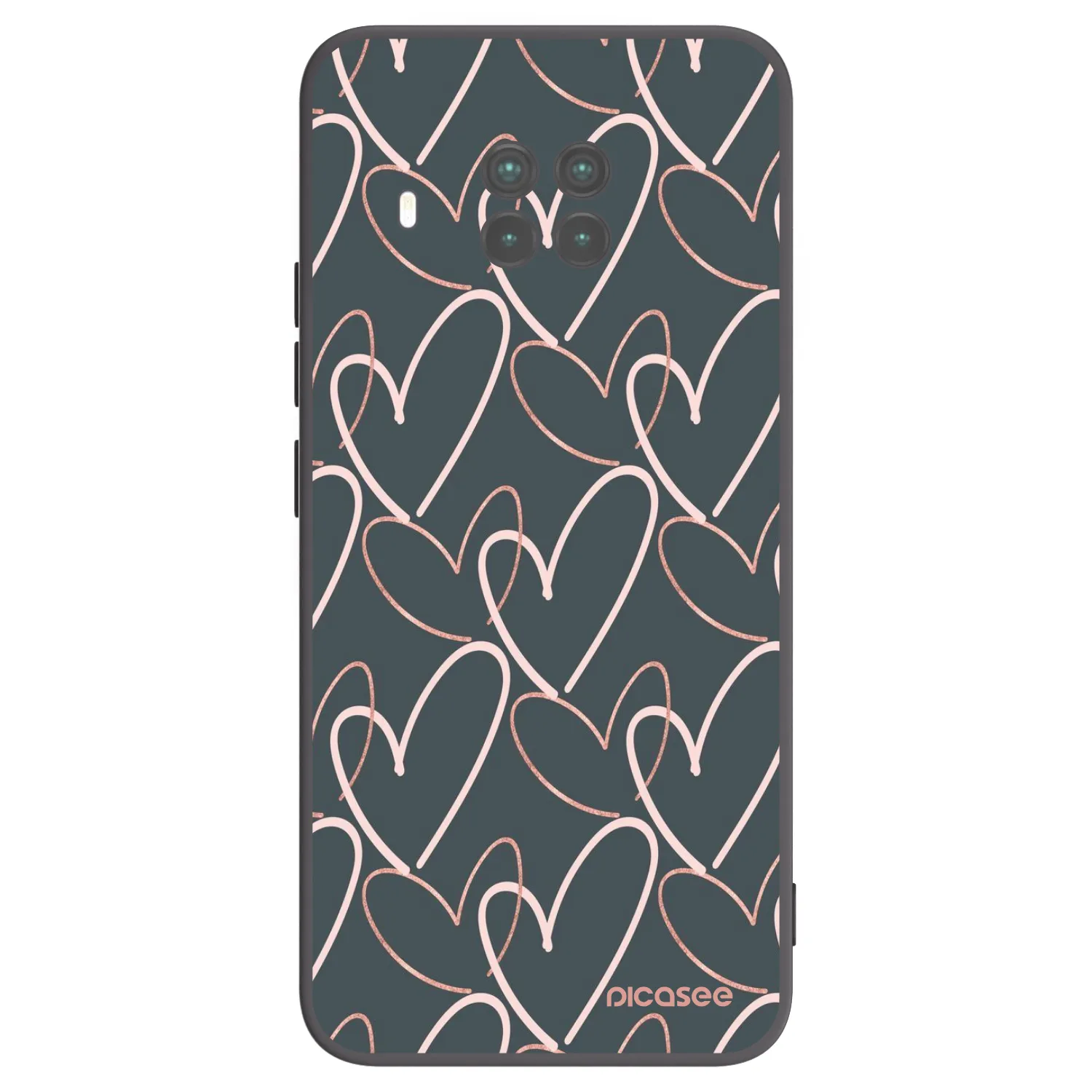 Picasee Μαύρη θήκη σιλικόνης για Xiaomi Mi 10T Lite - Lots of love