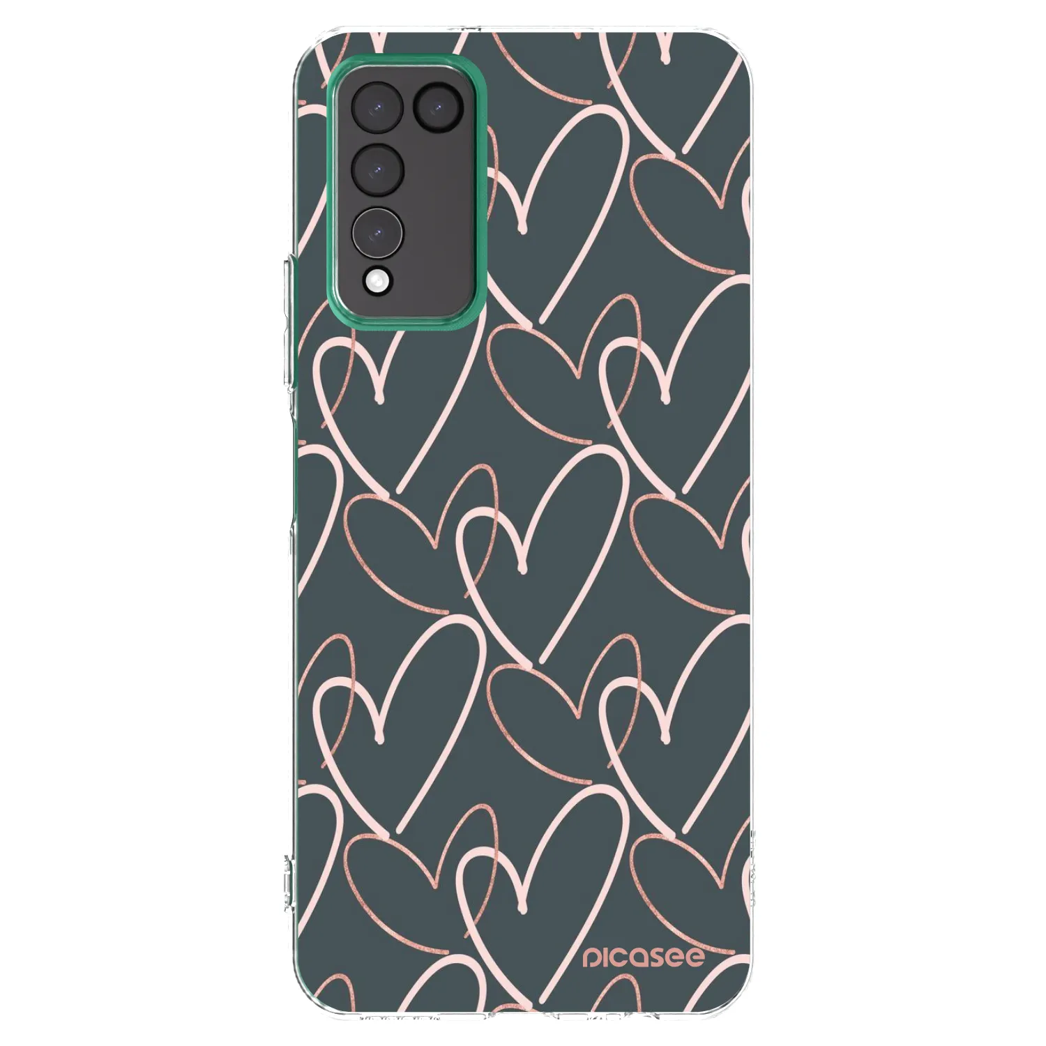 Picasee διαφανής θήκη σιλικόνης Honor 10X Lite - Lots of love