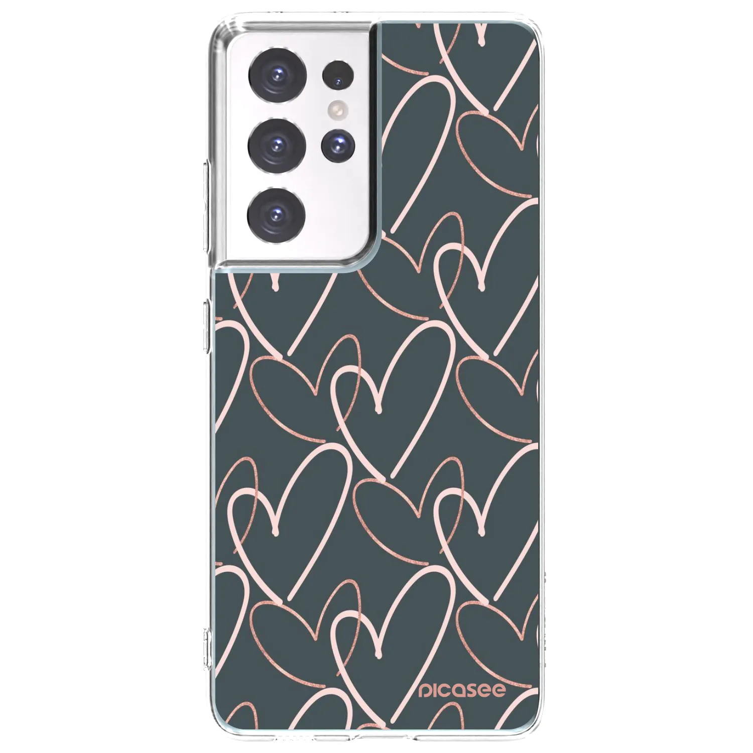 Picasee διαφανής θήκη σιλικόνης Samsung Galaxy S21 Ultra 5G G998B - Lots of love