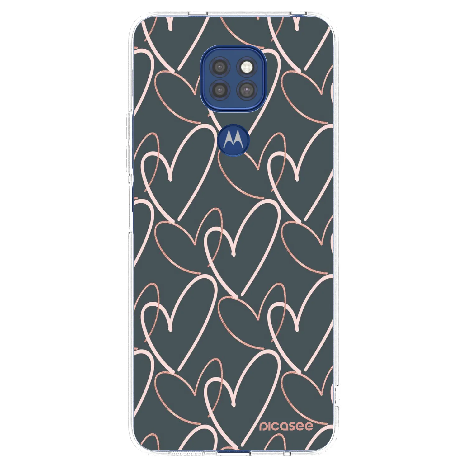 Picasee διαφανής θήκη σιλικόνης Motorola Moto G9 Play - Lots of love