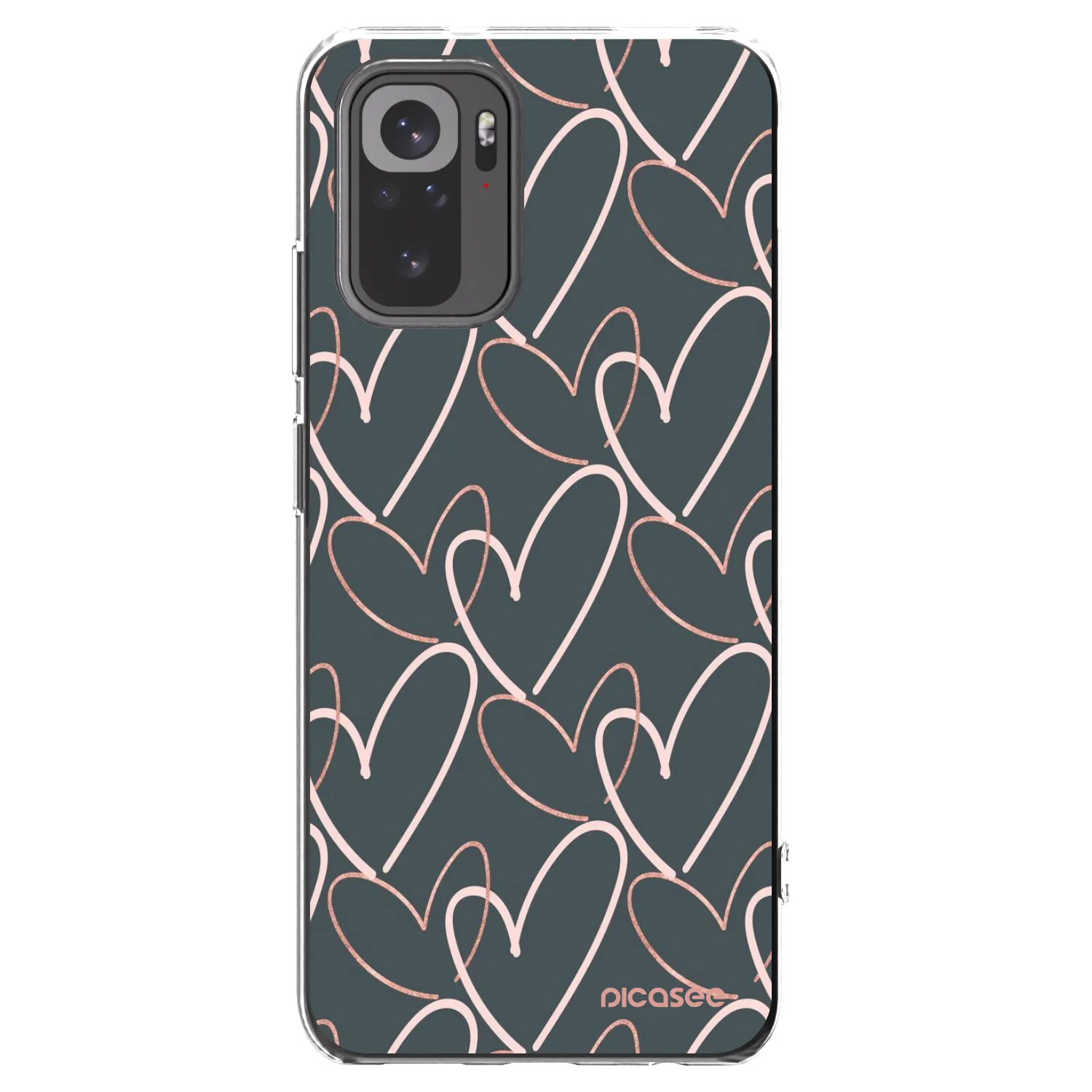 Picasee διαφανής θήκη σιλικόνης Xiaomi Redmi Note 10S - Lots of love