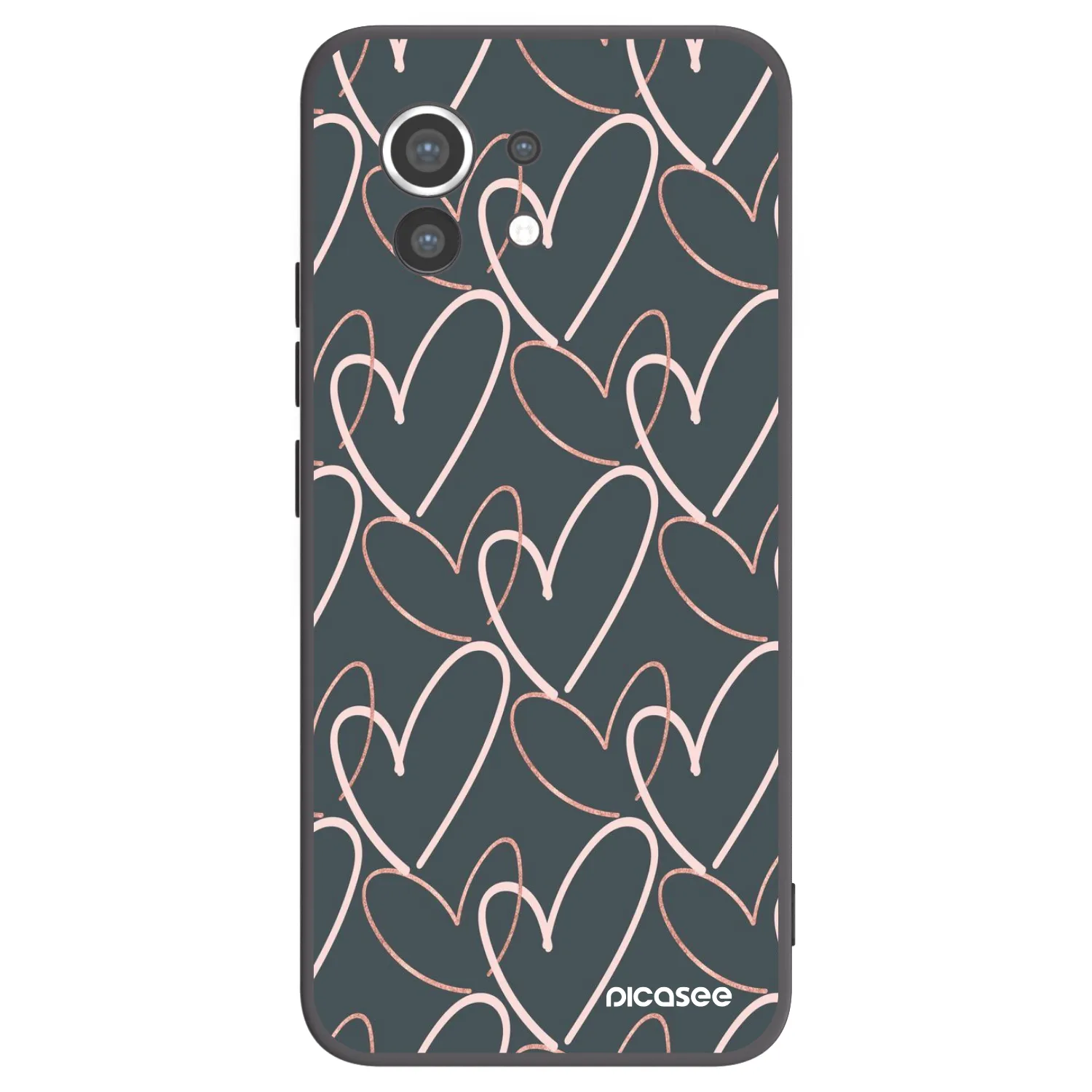 Picasee Μαύρη θήκη σιλικόνης για Xiaomi Mi 11 - Lots of love