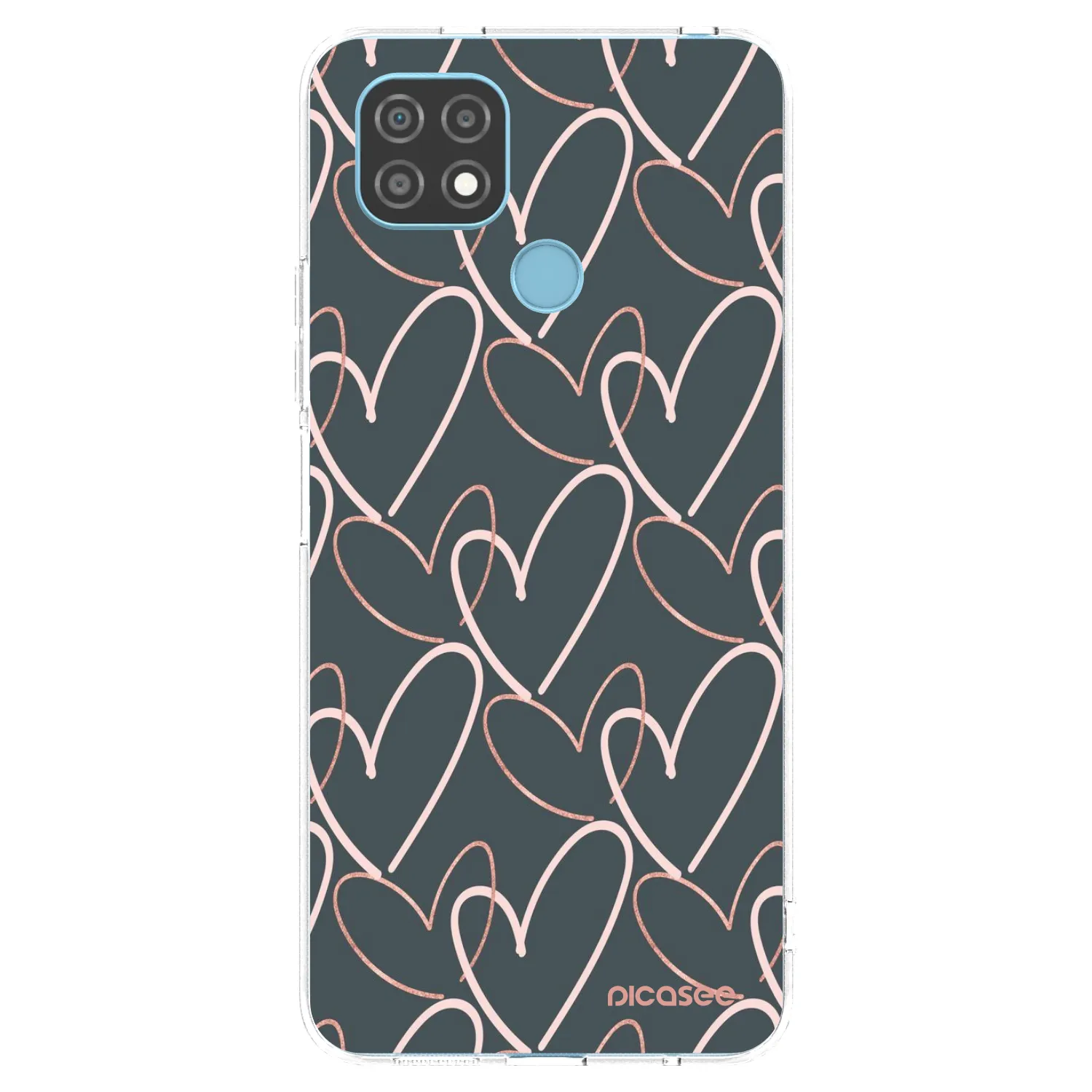 Picasee διαφανής θήκη σιλικόνης Realme C21 - Lots of love