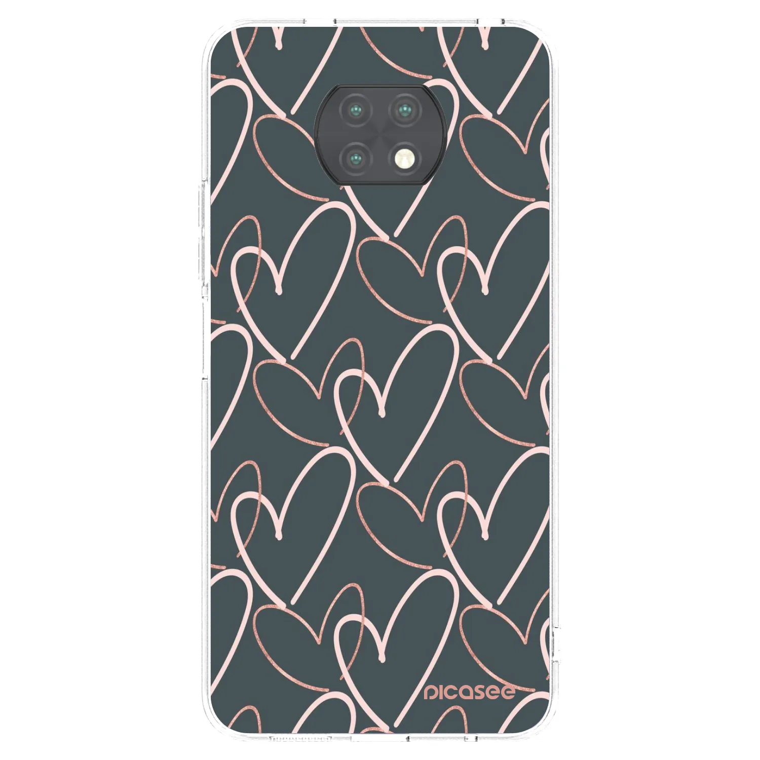 Picasee διαφανής θήκη σιλικόνης Xiaomi Redmi Note 9T - Lots of love