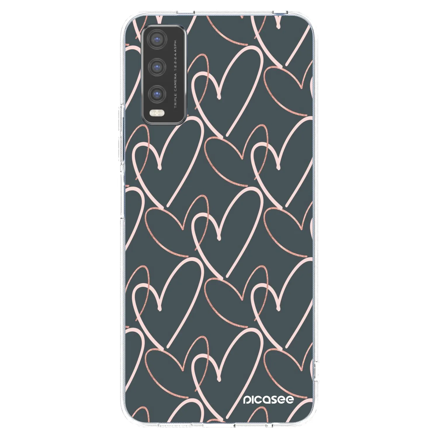 Picasee διαφανής θήκη σιλικόνης Vivo Y20s - Lots of love
