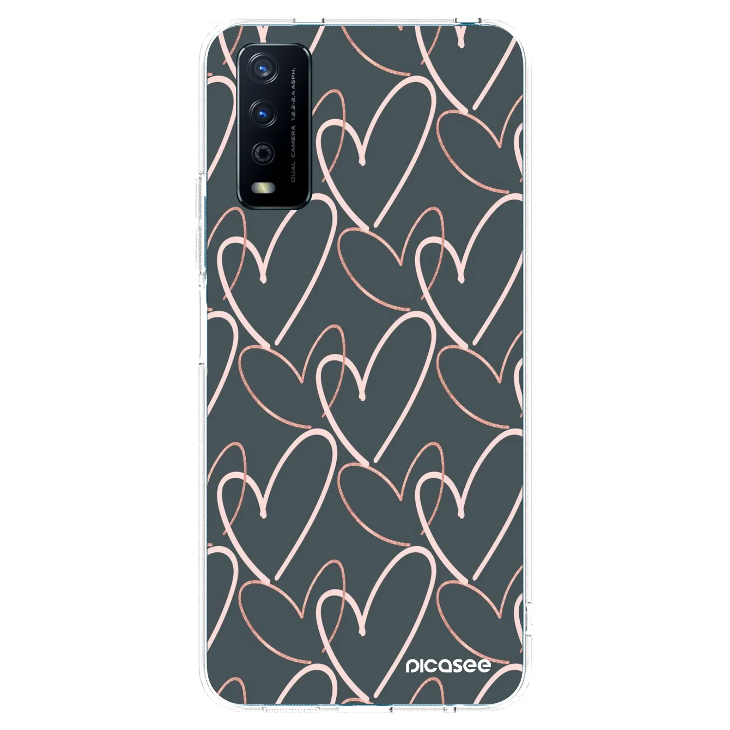Picasee διαφανής θήκη σιλικόνης Vivo Y11s - Lots of love