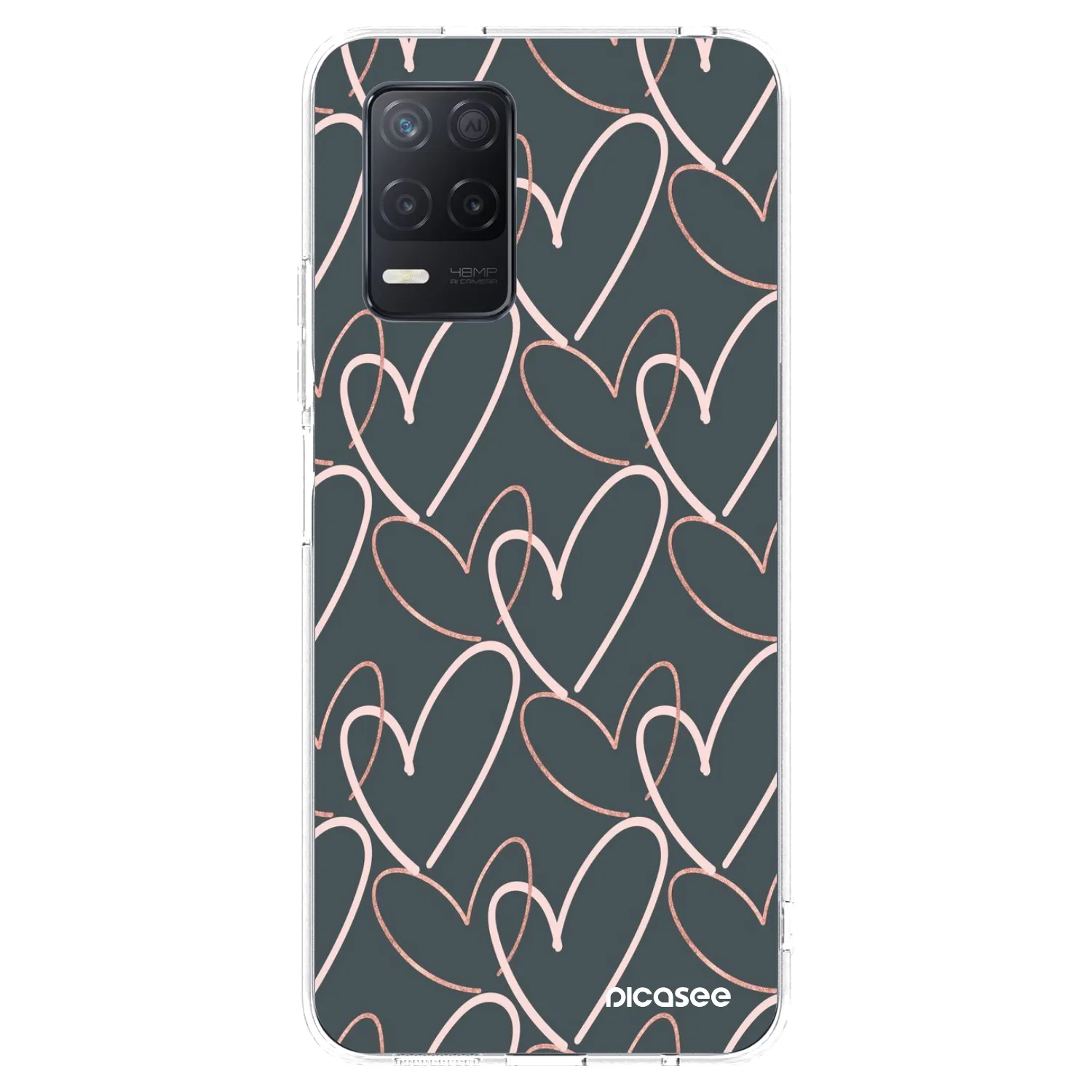 Picasee διαφανής θήκη σιλικόνης Realme 8 5G - Lots of love