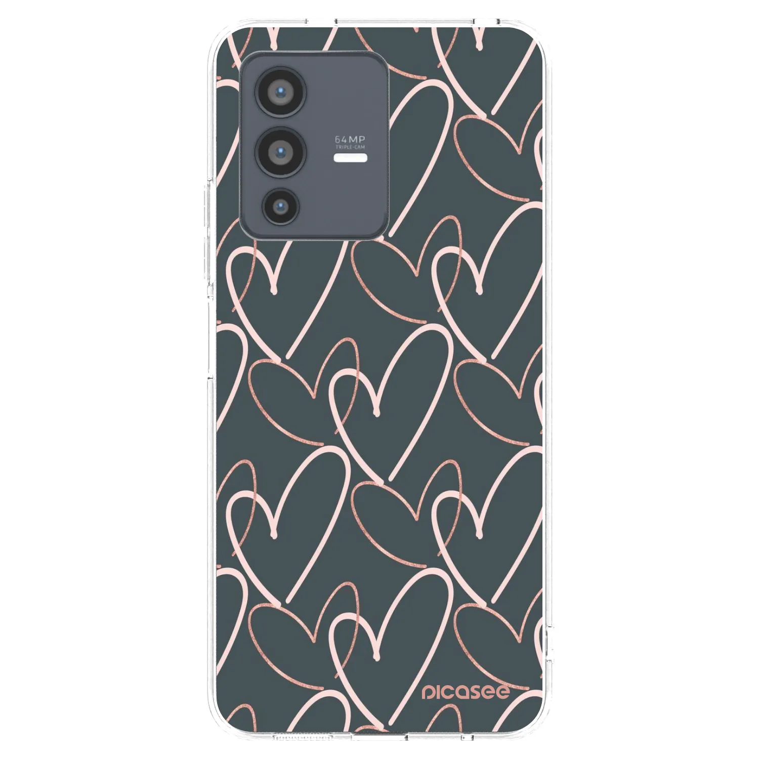 Picasee διαφανής θήκη σιλικόνης Vivo V23 5G - Lots of love