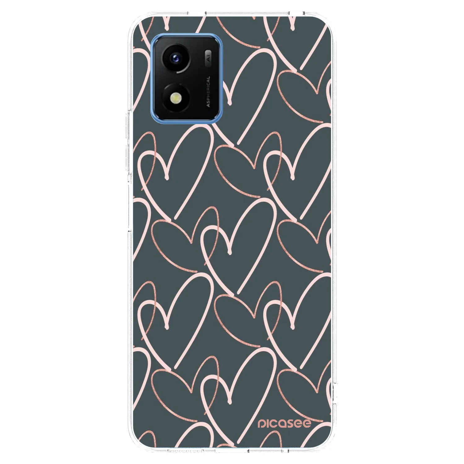 Picasee διαφανής θήκη σιλικόνης Vivo Y01 - Lots of love