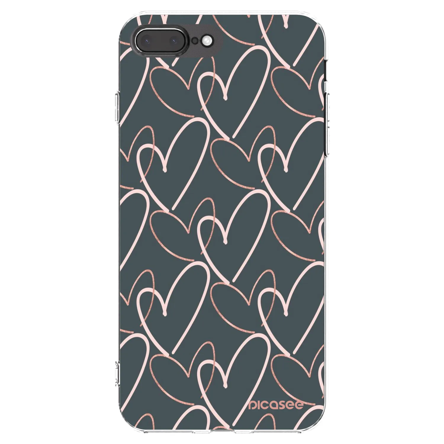 Picasee διαφανής θήκη σιλικόνης Apple iPhone 8 Plus - Lots of love