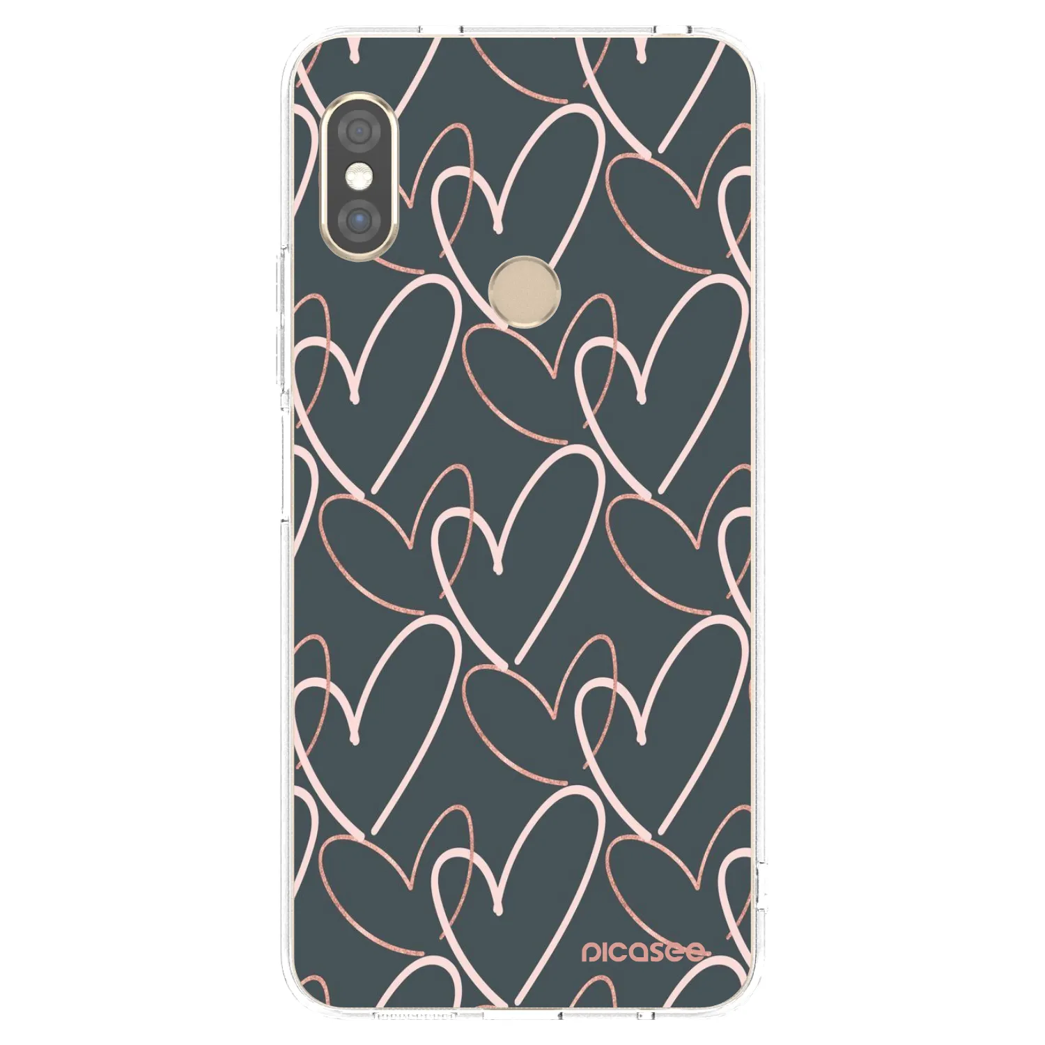 Picasee διαφανής θήκη σιλικόνης Xiaomi Redmi Note 5 Global - Lots of love