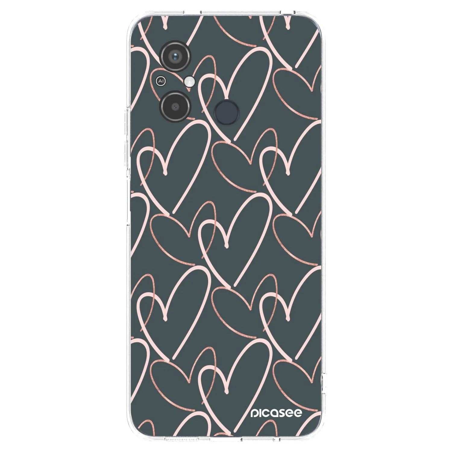 Picasee διαφανής θήκη σιλικόνης Xiaomi Redmi 12C - Lots of love