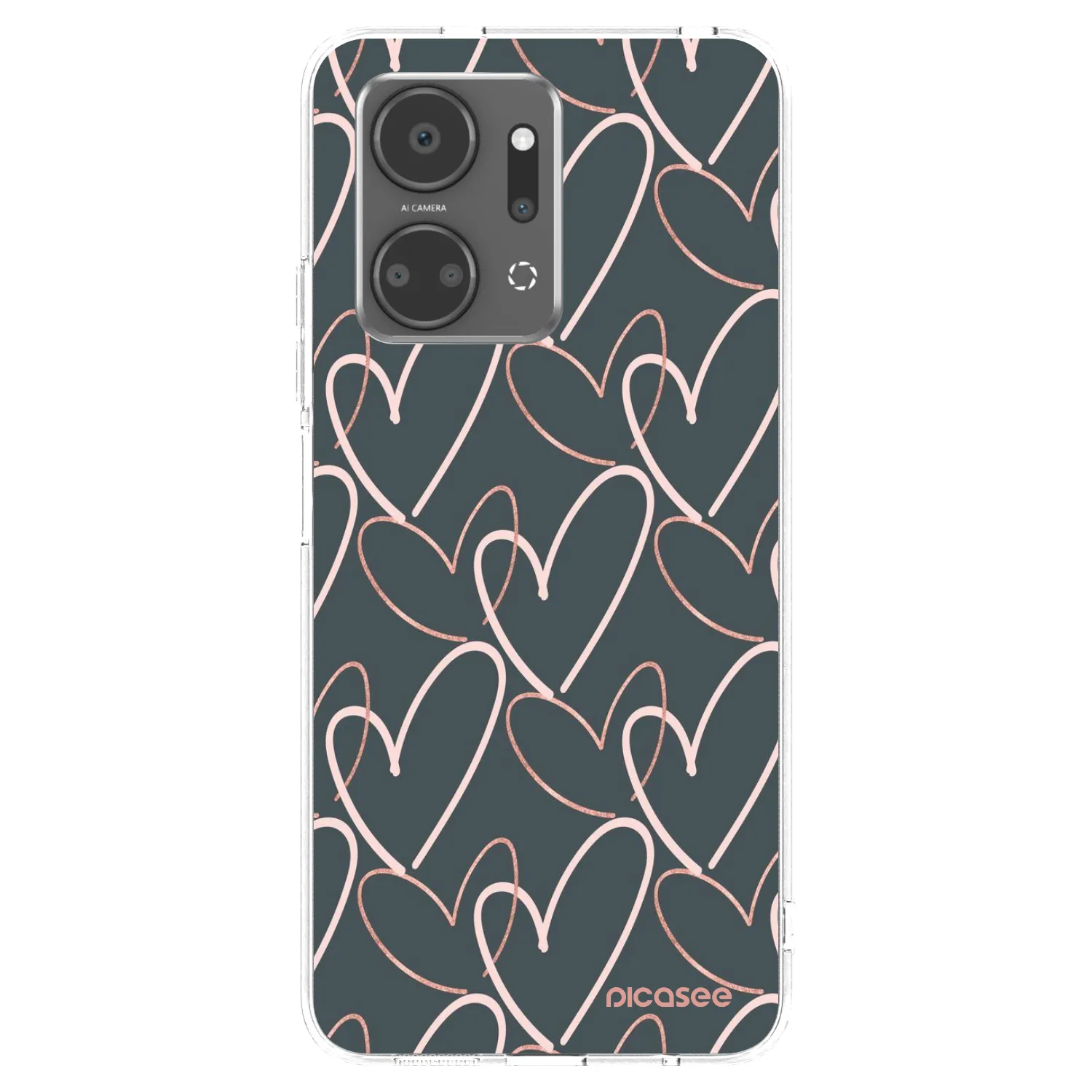 Picasee διαφανής θήκη σιλικόνης Honor X7a - Lots of love
