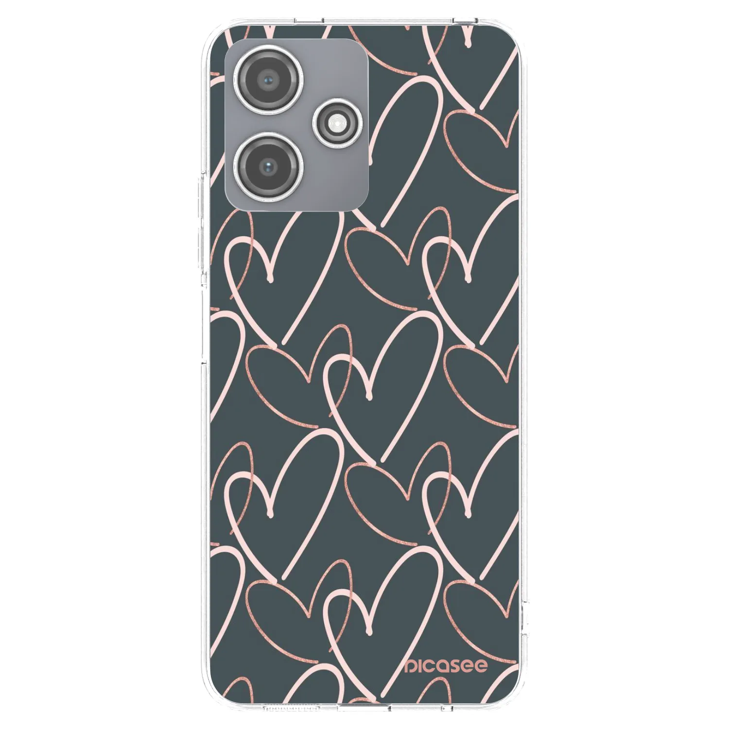 Picasee διαφανής θήκη σιλικόνης Xiaomi Redmi 12 5G - Lots of love