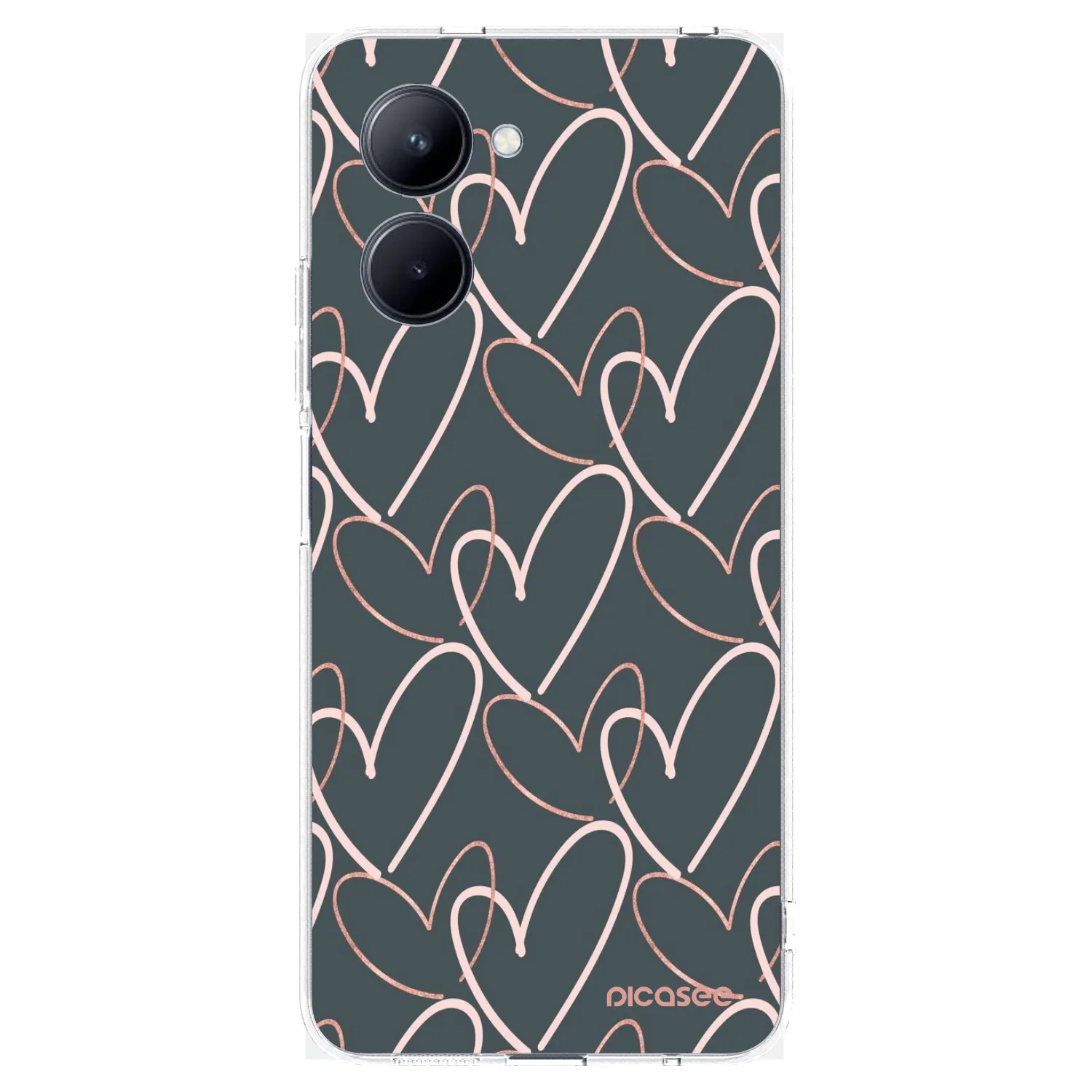 Picasee διαφανής θήκη σιλικόνης Realme C33 (2023) - Lots of love