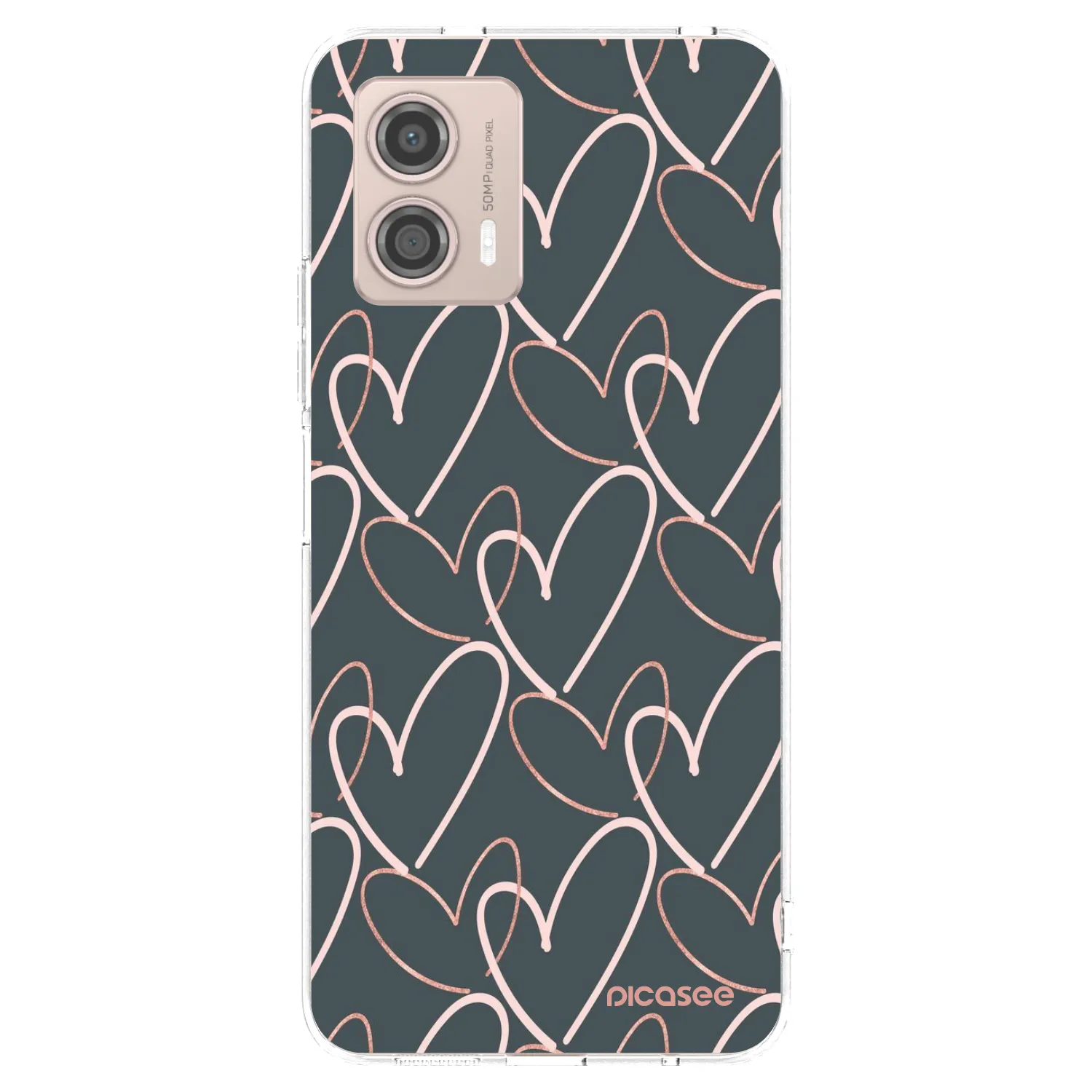 Picasee διαφανής θήκη σιλικόνης Motorola Moto G53 5G - Lots of love