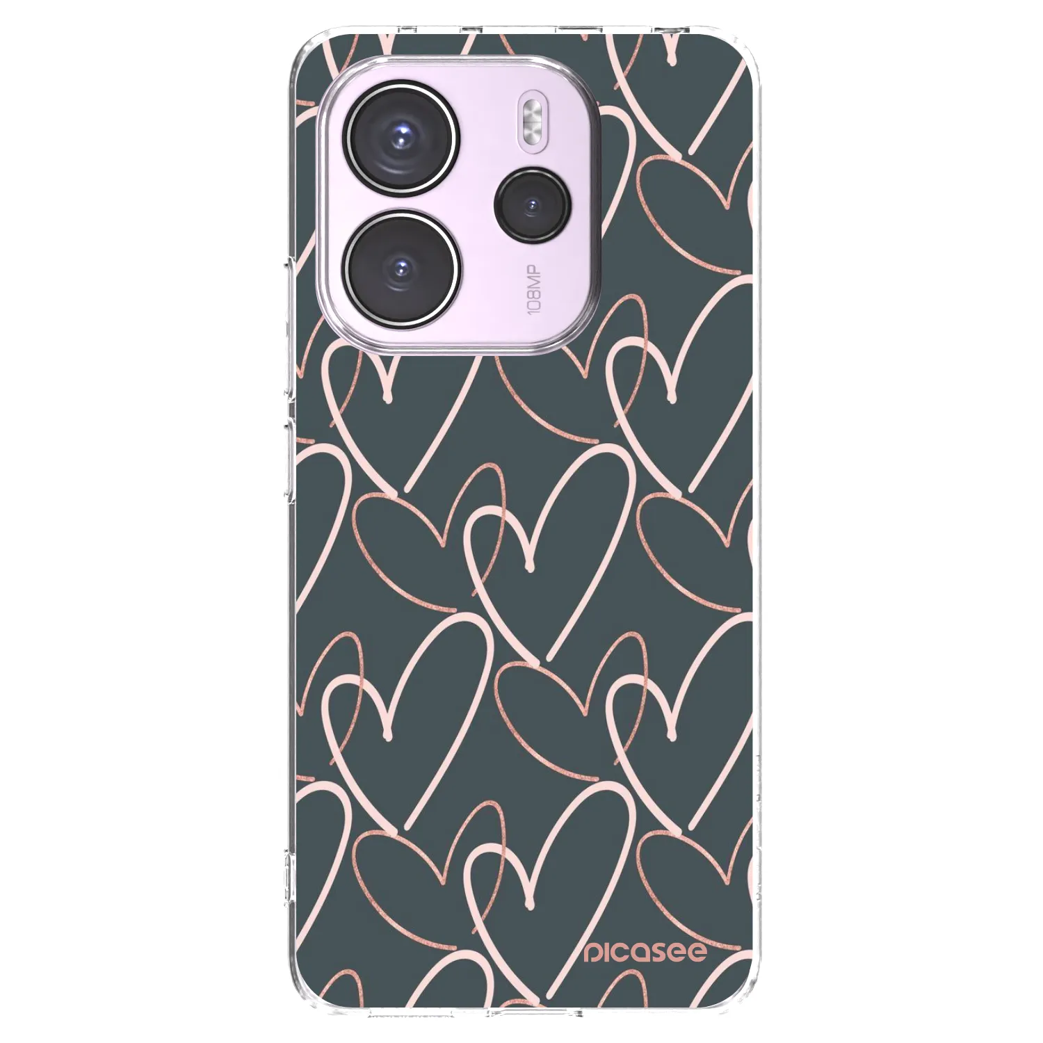 Picasee διαφανής θήκη σιλικόνης Xiaomi Redmi Note 14 4G - Lots of love